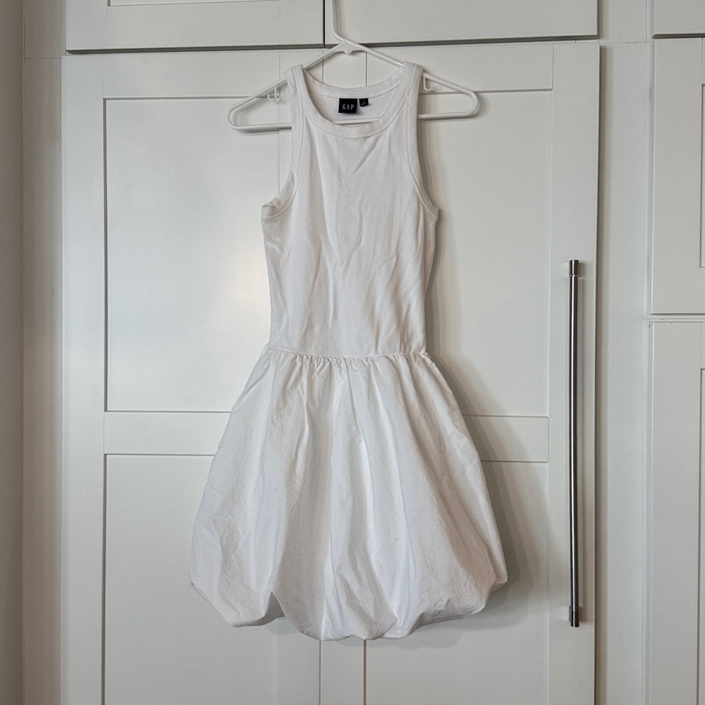 GAP Ivory Sleeveless Bubble Dress